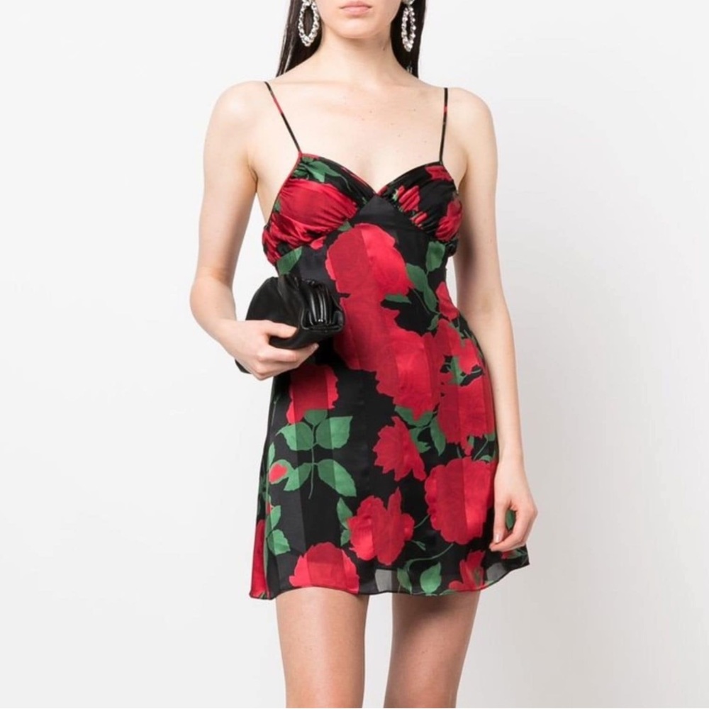 Saint Laurent dress in rose print (FINAL PRICE)